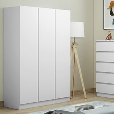 Matt White 3 Door Wardrobe