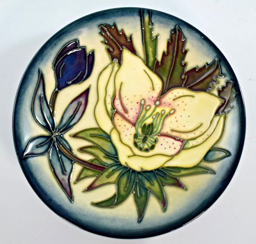 Moorcroft hellebore pin dish - moorcroft,