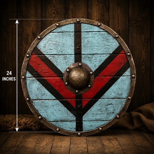 Handmade viking round shield - handmade,