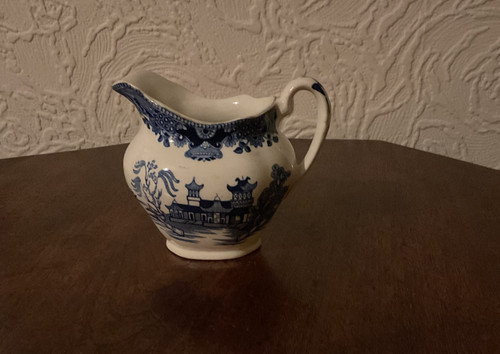 Burleigh ware willow milk jug - burleigh,