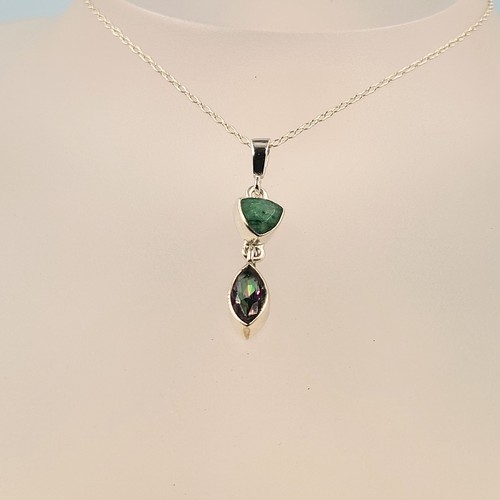 Green corundum mystic topaz - green,