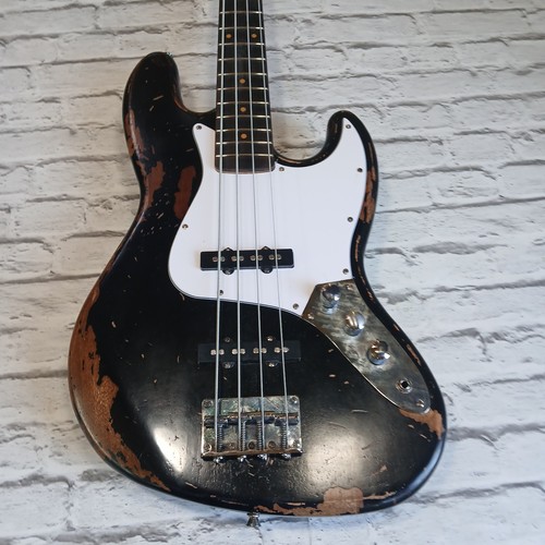 Custom relic jazz bass guitar - custom,