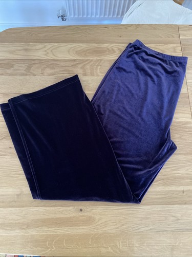 Stretchy velour trousers - stretchy,