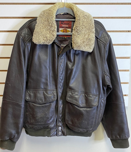 Vintage reed leather bomber - reed,