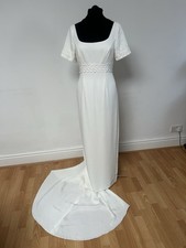 Hilary Morgan Ivory Empire Line Wedding Gown Uk Size 14