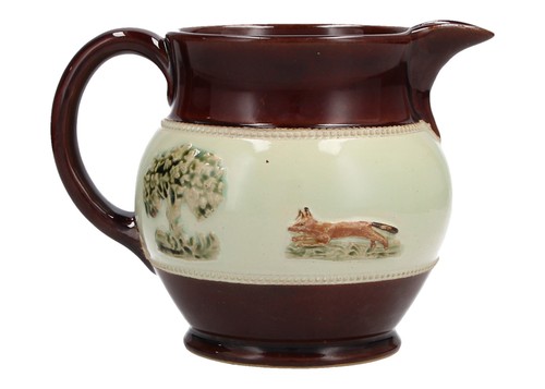 Bourne denby stoneware jug fox - bourne,