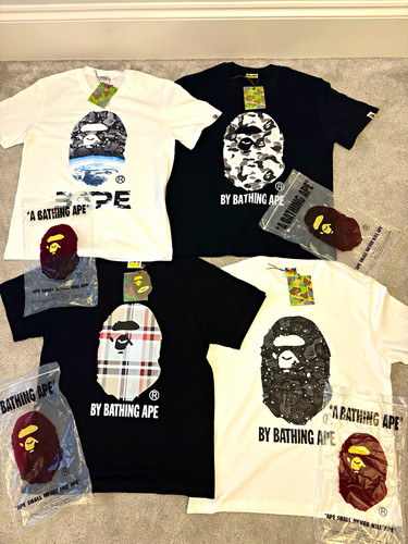 Bathing ape bape black - 4, black/white