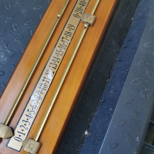 Snooker scoreboard oak - scoreboard,