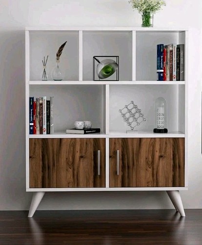 Bookcase white walnut - white,
