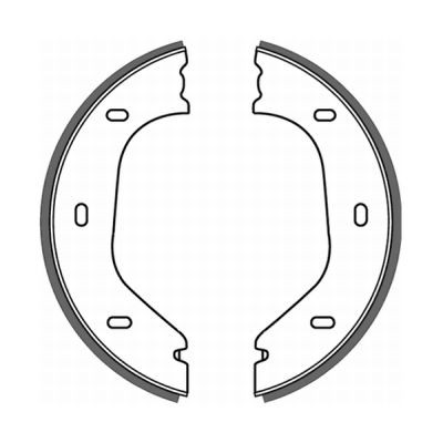 Rear abe crb000abe brake shoe - crb000abe,