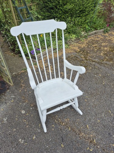 Vintage windsor wooden rocking - wooden,