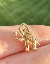 Vintage 10k 10ct Gold Elephant