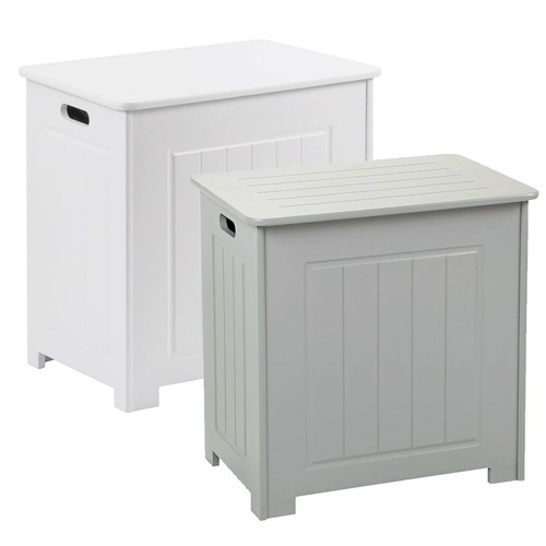 Laundry basket wooden bathroom - basket,