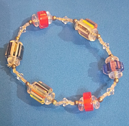 Multicolor beaded stretch - beaded,