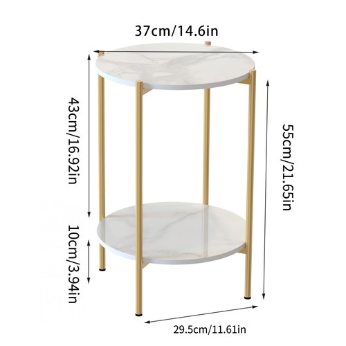 Tier round side table - table, small