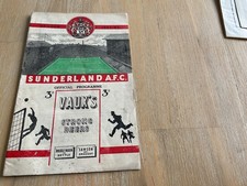 1951 Sunderland v Burnley Division One Football Programme