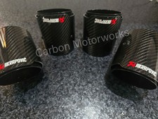 4 x Bmw Exhaust Tips Black