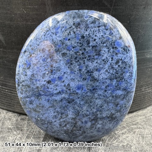 Dumortierite worry stone palm - stone,