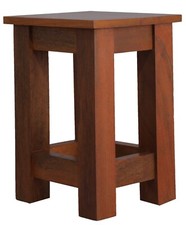 Side Plant Table | Solid Mango Wood Telephone/Lamp/Bedside/End Stand