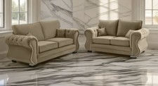 Olive Falcon Velvet Luxe Sofa