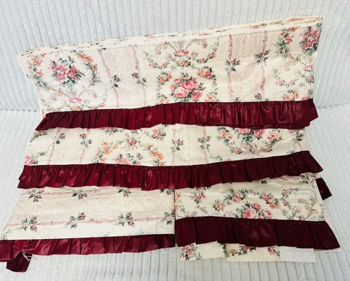 Vintage floral curtains fully