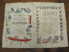 Antique 1889  Theatre Playbill