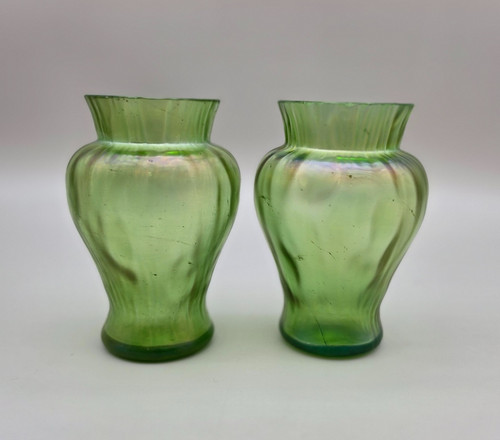 Vases two glass - two,