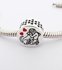 Girl & Dog Charm Bead Love
