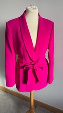 Zara Hot Pink Belted Blazer