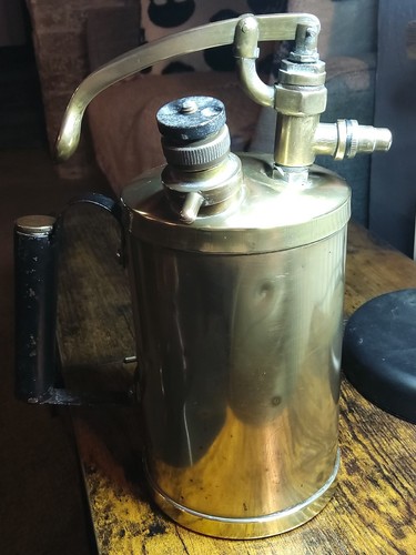 Vintage brass garden - brass, sprayer/