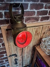 lamp ,steampunk,  railway lamp converted 