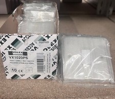 Volex 10A 1 Gang 2 Way Plate