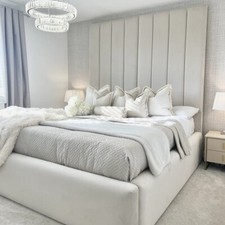 High Headboard Bed Ottoman Gas