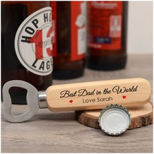 PERSONALISED Christmas Gifts for Dad Daddy Grandad Him Men Bottle Opener Gift