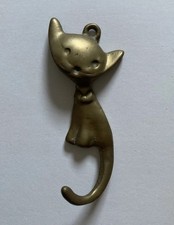 Vintage Brass Cat Hook Walter