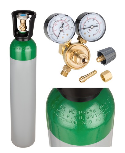 Argon gas bottle full cylinder - argon,