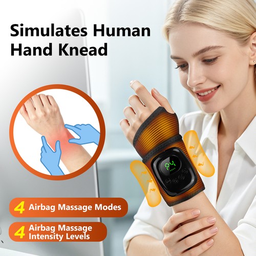 Heated wrist massager - wrist, brace