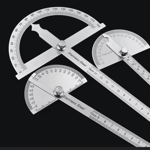 Stainless steel protractor - stainless,