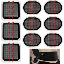 9 Pcs Replacement Gel Pads for Abs Belt Updated Electrodes Body Pads