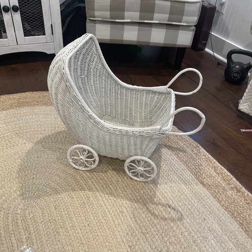 Vintage white wicker - vintage, rattan