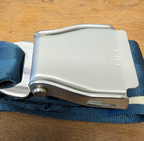 Blue seat belt - blue, aircraft