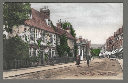 Vintage postcard high street - high,