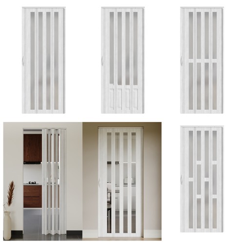 Pvc folding door white - pvc,