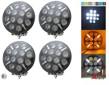 4X 9" Jumbo Round Full LED