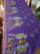 Vintage faux silk Indian saree