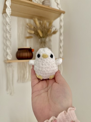Crochet baby chick plushie - chick,
