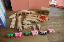 MIXED BRANDS WOODEN TRAIN SET