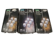 3X HOMEBASE Mini LED Ground Lights Recessed Decorative Lighting (NEW) - U02