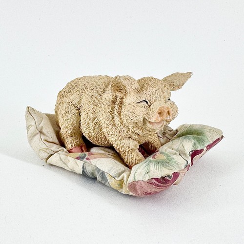 Vintage cream pig pincushion - cream,
