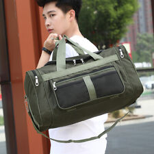 Green Mens Large Sports & Gym Holdall Bag - SPORTS TRAVEL WORK EQUIPMENT DUFFLE